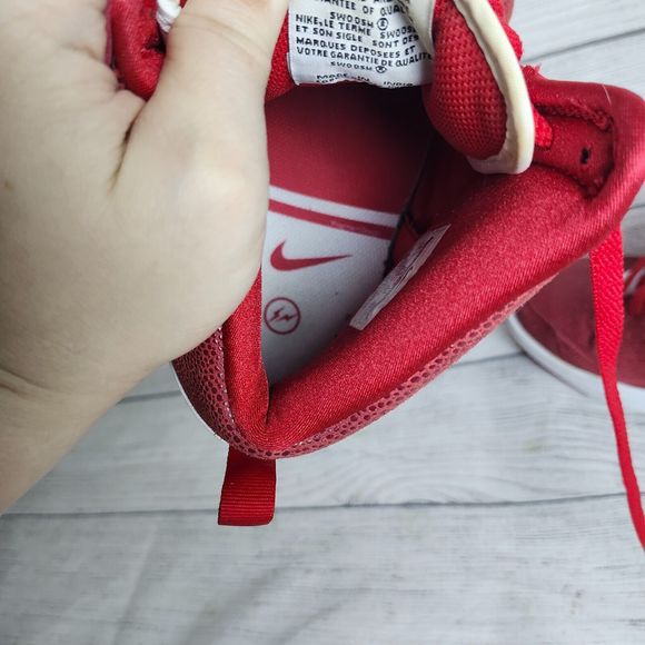 Nike Court Force SP Fragment Design GOODENOUGH Mens Sneakers Red White Size 9.5 - Picture 12 of 14